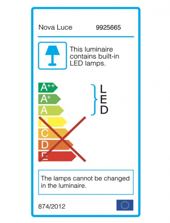 9925665 Aplica Nova Luce DARF LED 5W 420lm 3000K IP65 Aluminium ABS Diffuser Sandy Black CRI>80 Beam Angle 104° Light Down [6]
