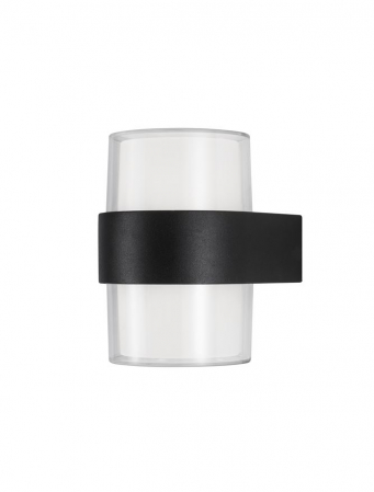 ILUMINAT EXTERIOR - 9925666 Aplica Nova Luce DARF LED 2x5W 690lm 3000K IP65 Aluminium ABS Diffuser Sandy Black CRI>80 Beam Angle 115° Light Up & Down
