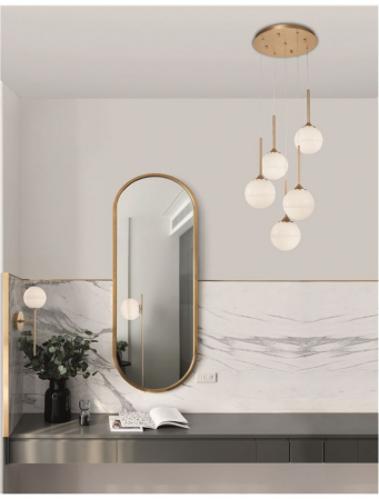 9960617 Aplica Nova Luce CANTONA G9 1x5W IP20 Glass White Opal Gold NOVALUCE [1]