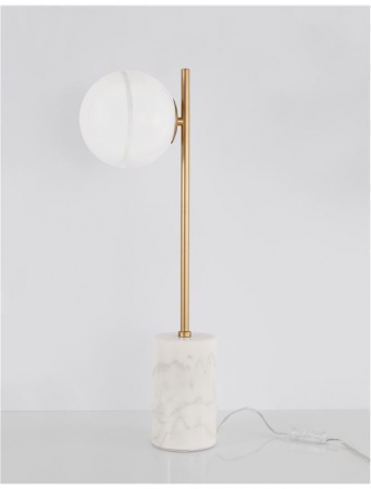 9960618 Veioza Nova Luce CANTONA G9 1x5W IP20 Glass White Opal Gold NOVALUCE [2]