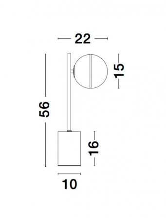 9960618 Veioza Nova Luce CANTONA G9 1x5W IP20 Glass White Opal Gold NOVALUCE [4]