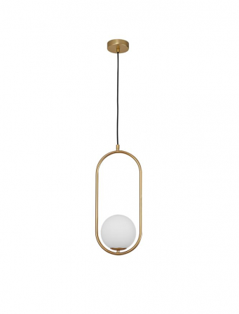 ILUMINAT - 9988170 Pendul Nova Luce OBITAR G9 1x5W IP20 Glass/Metal Opal Brass Gold