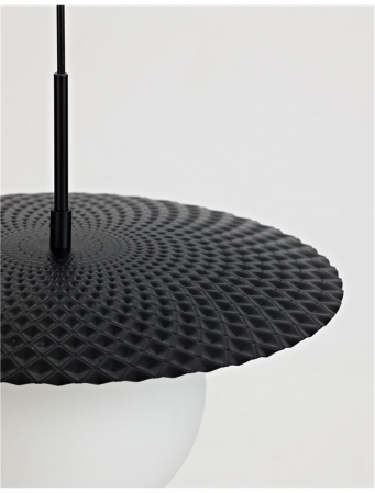 9988380 Pendul Nova Luce OBBIT E27 1x12W   Metal Matt Black  IP20 [2]