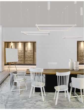 9990731 Lustra Nova Luce ETERNA LED 50W 3818lm 3000K Aluminium & Acrylic Sandy White Dimabil Triac IP20 [1]
