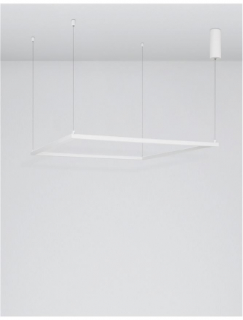 9990731 Lustra Nova Luce ETERNA LED 50W 3818lm 3000K Aluminium & Acrylic Sandy White Dimabil Triac IP20 [3]