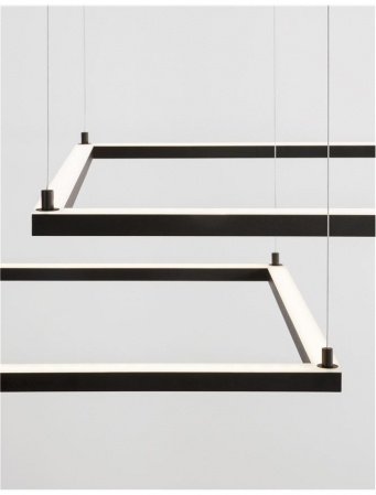 9990732 Lustra Nova Luce ETERNA LED 50W 3818lm 3000K Aluminium & Acrylic Sandy Black Dimabil Triac IP20 [4]