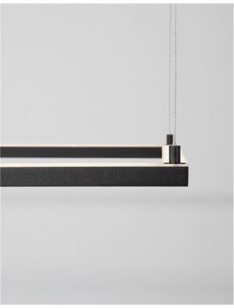 9990732 Lustra Nova Luce ETERNA LED 50W 3818lm 3000K Aluminium & Acrylic Sandy Black Dimabil Triac IP20 [5]