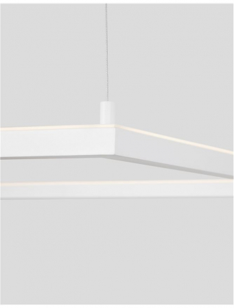 9990733 Lustra Nova Luce ETERNA LED 40W 3000lm 3000K Aluminium & Acrylic Sandy White Dimabil Triac IP20 [4]