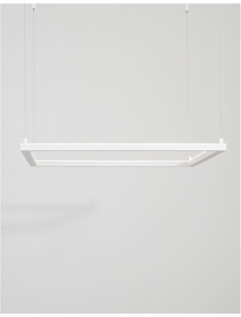 9990733 Lustra Nova Luce ETERNA LED 40W 3000lm 3000K Aluminium & Acrylic Sandy White Dimabil Triac IP20 [1]