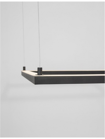 9990734 Lustra Nova Luce ETERNA LED 40W 3000lm 3000K Aluminium & Acrylic Sandy Black Dimabil Triac IP20 [4]