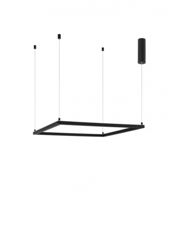 9990734 Lustra Nova Luce ETERNA LED 40W 3000lm 3000K Aluminium & Acrylic Sandy Black Dimabil Triac IP20