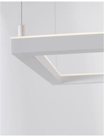 9990735 Lustra Nova Luce ETERNA LED 30W 2188lm 3000K Aluminium & Acrylic Sandy White Dimabil Triac IP20 [4]