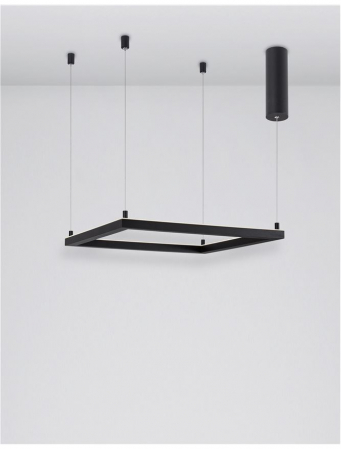 9990736 Lustra Nova Luce ETERNA LED 30W 2188lm 3000K Aluminium & Acrylic Sandy Black Dimabil Triac IP20 [3]