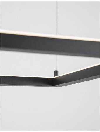 9990736 Lustra Nova Luce ETERNA LED 30W 2188lm 3000K Aluminium & Acrylic Sandy Black Dimabil Triac IP20 [4]