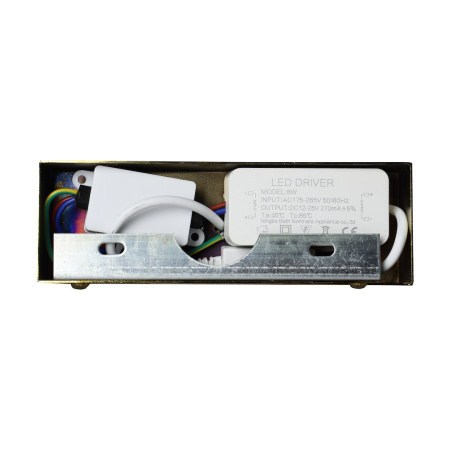 Aplica baie Milagro Klimt LED 8W 880 lm 3000K/4000K/6000K 230V Gold Metal & Plastic IP44 [7]