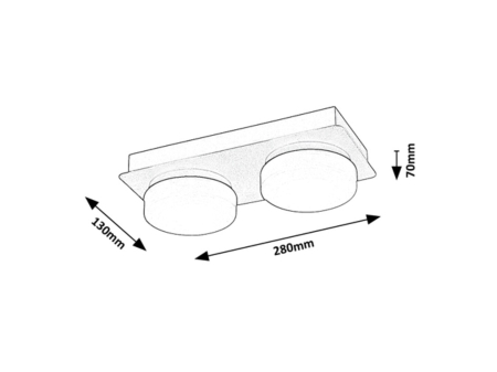 Aplica baie Rabalux Attichus LED 11W 1200lm 4000K metal plastic negru mat alb IP44 [7]