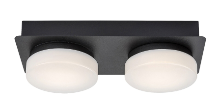 Aplica baie Rabalux Attichus LED 11W 1200lm 4000K metal plastic negru mat alb IP44 [3]