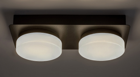 Aplica baie Rabalux Attichus LED 11W 1200lm 4000K metal plastic negru mat alb IP44 [4]