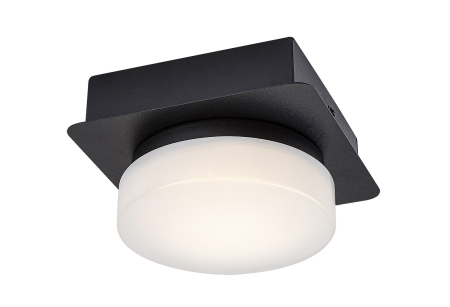ILUMINAT - Aplica baie Rabalux Attichus LED 5W 670lm 4000K metal plastic negru mat alb IP44