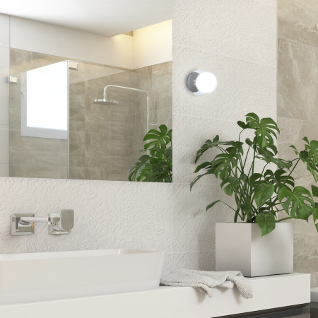Aplica baie Rabalux Becca G9 1X MAX 28W  metal sticlă crom IP44 [3]