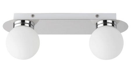 Aplica baie Rabalux Becca G9 2X MAX 28W  metal sticlă crom IP44 [1]