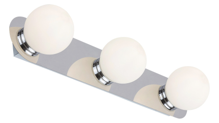 Aplica baie Rabalux Becca G9 3X MAX 28W  metal sticlă crom IP44 [3]