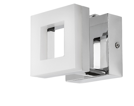 Aplica baie Rabalux Blas LED 5W 530lm 4000K metal plastic crom alb IP44 [2]