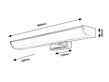 Aplica baie Rabalux Evron LED 13,5W 1080lm 4000 metal chrome stil modern 230V, 50Hz IP44 5064 [2]