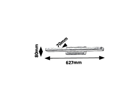 Aplica baie Rabalux John LED 18W 1300lm 4000K metal bronze stil clasic, IP44 6130 [2]