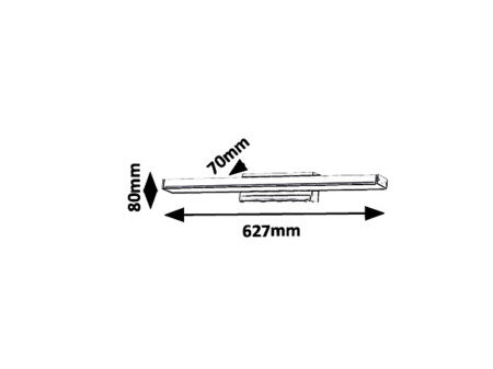 Aplica baie Rabalux John LED 18W 1300lm 4000 metal chrome stil modern 230V, 50Hz IP44 6129 [5]