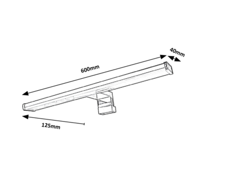 Aplica baie Rabalux Levon LED 12W 1080lm 4000 plastic chrome stil modern 230V, 50Hz IP44 2115 [4]