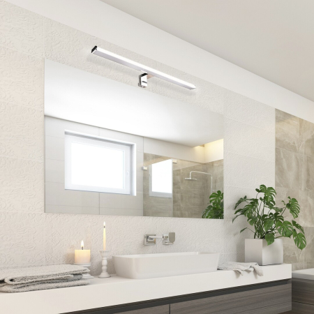 Aplica baie Rabalux Levon LED 12W 1080lm 4000 plastic chrome stil modern 230V, 50Hz IP44 2115 [7]