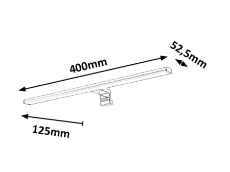 Aplica baie Rabalux Levon LED 8W 700lm 4000 plastic chrome stil modern 230V, 50Hz IP44 2114 [7]
