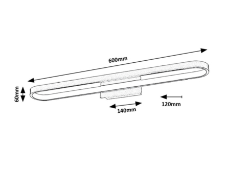 Aplica baie Rabalux Odran LED 18W 1350lm 4000K metal silicon auriu alb IP44 [5]