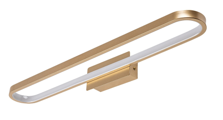 Aplica baie Rabalux Odran LED 18W 1350lm 4000K metal silicon auriu alb IP44 [1]