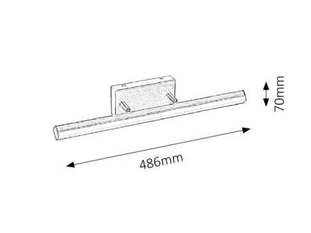 Aplica baie Rabalux Silas LED 12W 1180lm 4000 metal bronze stil clasic 230V, 50Hz IP44 5720 [2]