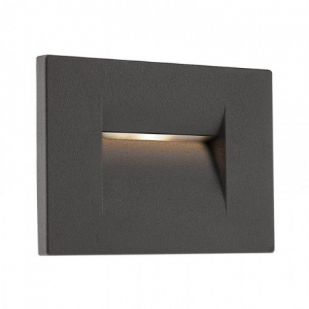 BLACK FRIDAY 2024 - Aplica de incastrat in perete, exterior/interior Redo Inner 9636 Gri inchis 3W 106lm 3000K IP65