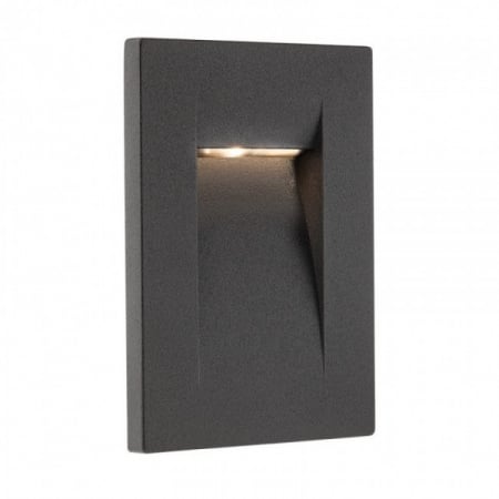 Aplica de incastrat in perete, exterior/interior Redo Inner 9638 Gri inchis 3W 106lm 3000K IP65