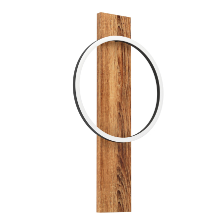 Moderne - Aplica EGLO Boyal 99353 LED 1X12W 3000K 1700lm 220-240V,50/60Hz L 300mm x H 560mm otel/lemn negru/maro rustic plastic alb IP20