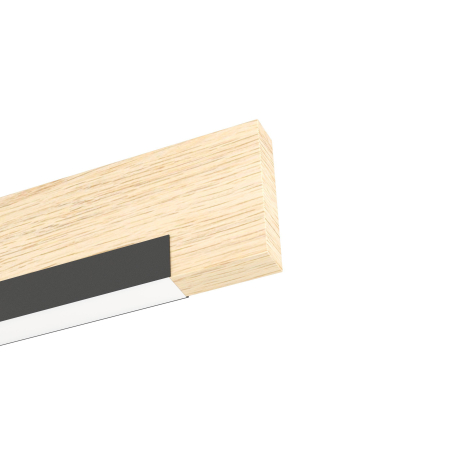 Aplica EGLO Camacho 901738 LED 1X9,6W 3000K 1050lm 220-240V,50/60Hz L 440mm x H 105mm otel/lemn negru/maro plastic alb IP20 [2]