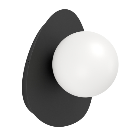 Aplica EGLO Castrovido 902091 G9 1X4,2W 220-240V,50/60Hz L 235mm x l 215mm x H 155mm otel negru sticla mat/opal alba IP44