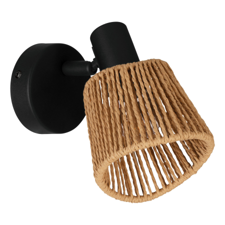 Aplice - Aplica EGLO Keelby 44128 E14 1X40W 220-240V,50/60Hz L 110mm x H 160mm otel negru hartie natur IP20