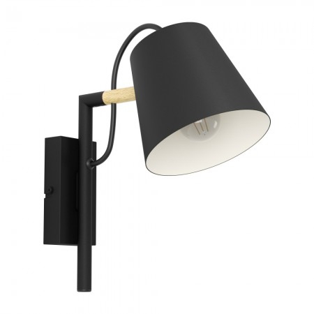 BLACK FRIDAY 2024 - Aplica Eglo Lacey, negru mat, 1XE14, 43735