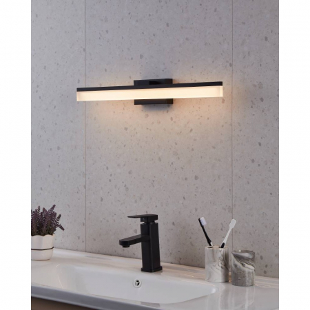 Aplică EGLO PALMITAL 900845, 1X11W, 3000K, Aluminiu, oțel, Negru IP44 [1]