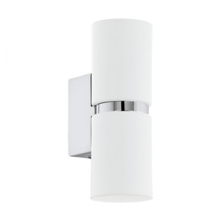 EGLO INTERIOR - Aplica EGLO PASSA 95368, GU10 2X3.3W, Otel, Alb, Crom
