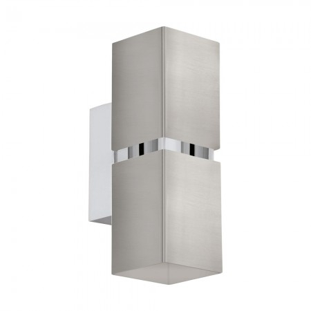 BLACK FRIDAY 2024 - Aplica Eglo Passa, nichel mat, LED, 2X3.3W, 480 lumeni, 3000K, 96264