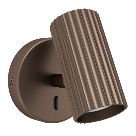 Aplice - Aplica EGLO Portillo 902035 GU10 1X5W 220-240V,50/60Hz L 105mm x H 110mm aluminiu/otel bronz  IP20