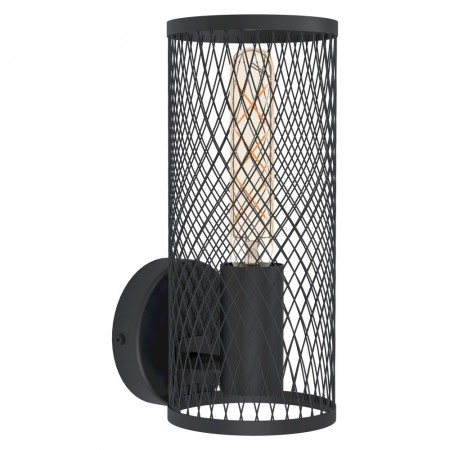 BLACK FRIDAY 2024 - Aplica Eglo Redcliffe, negru mat, 1XE27, 43538