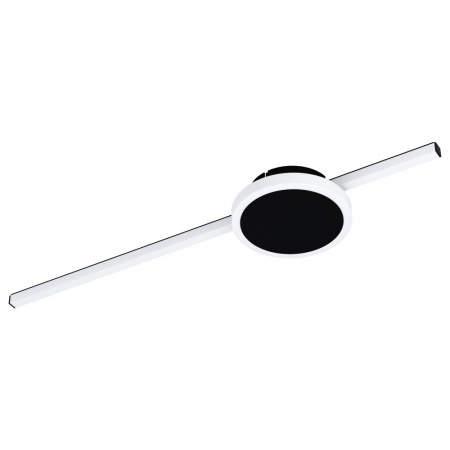 EGLO INTERIOR - Aplica EGLO SARGINTO 99608, LED 6.3W;5.4W, 1310lm, 3000K, Otel, Negru, Plastic, Alb