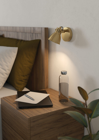 Aplica EGLO Seras 900169 GU10 1X2,8W 220-240V,50/60Hz Ø100mm otel alama periata/gold  IP20 [1]